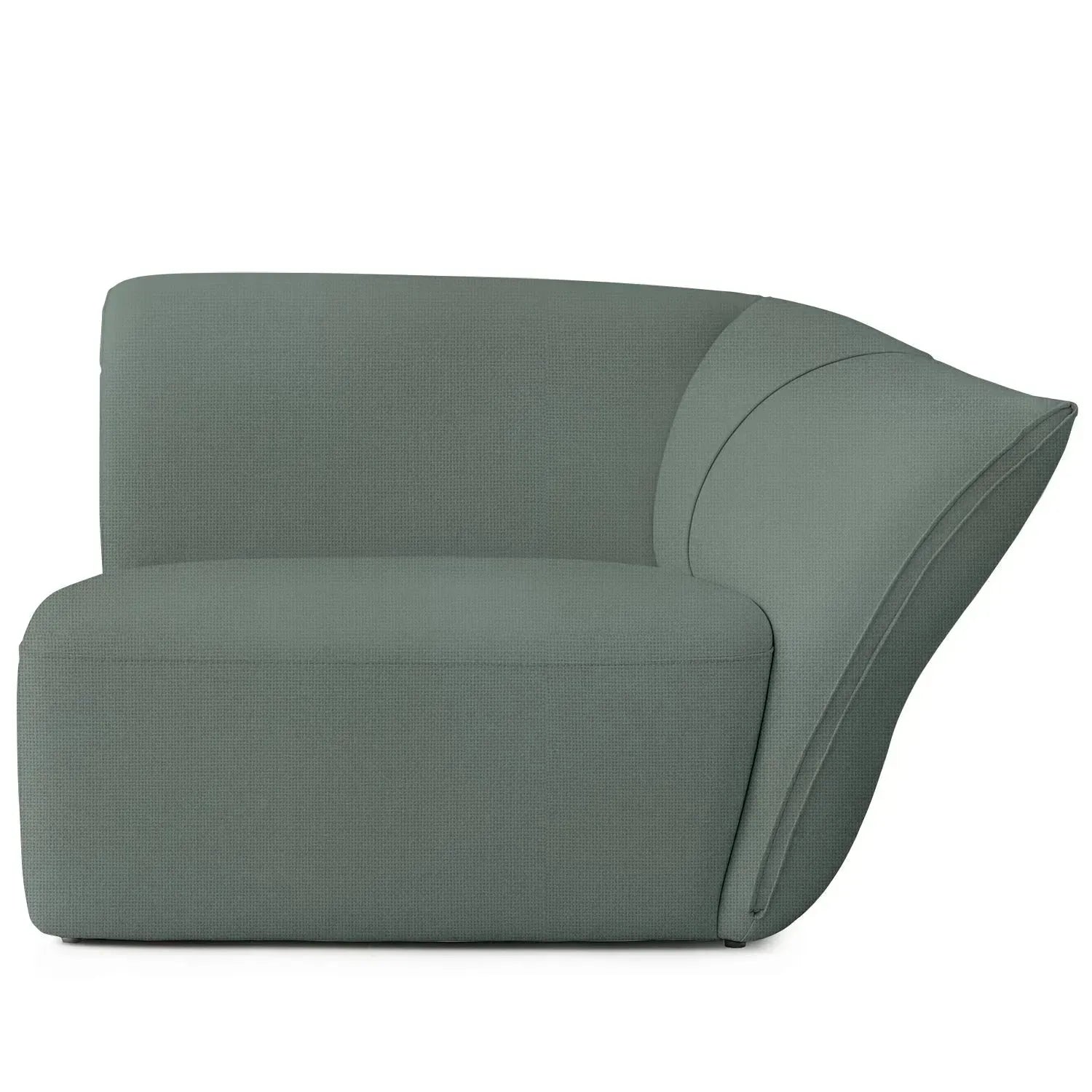 Modern Mixed Weave Fabric Modular Corner 1 Seater Sofa PETALS