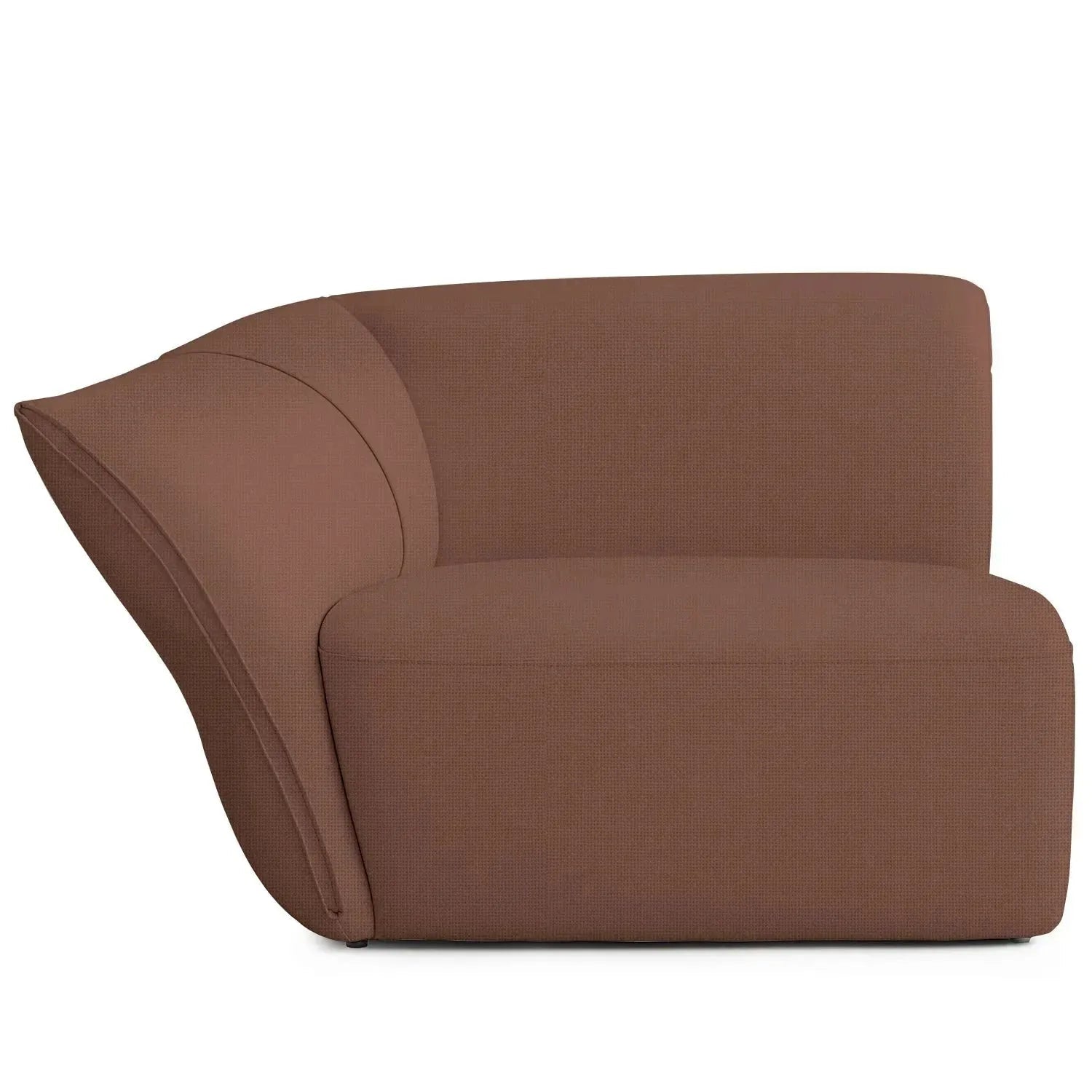 Modern Mixed Weave Fabric Modular Corner 1 Seater Sofa PETALS