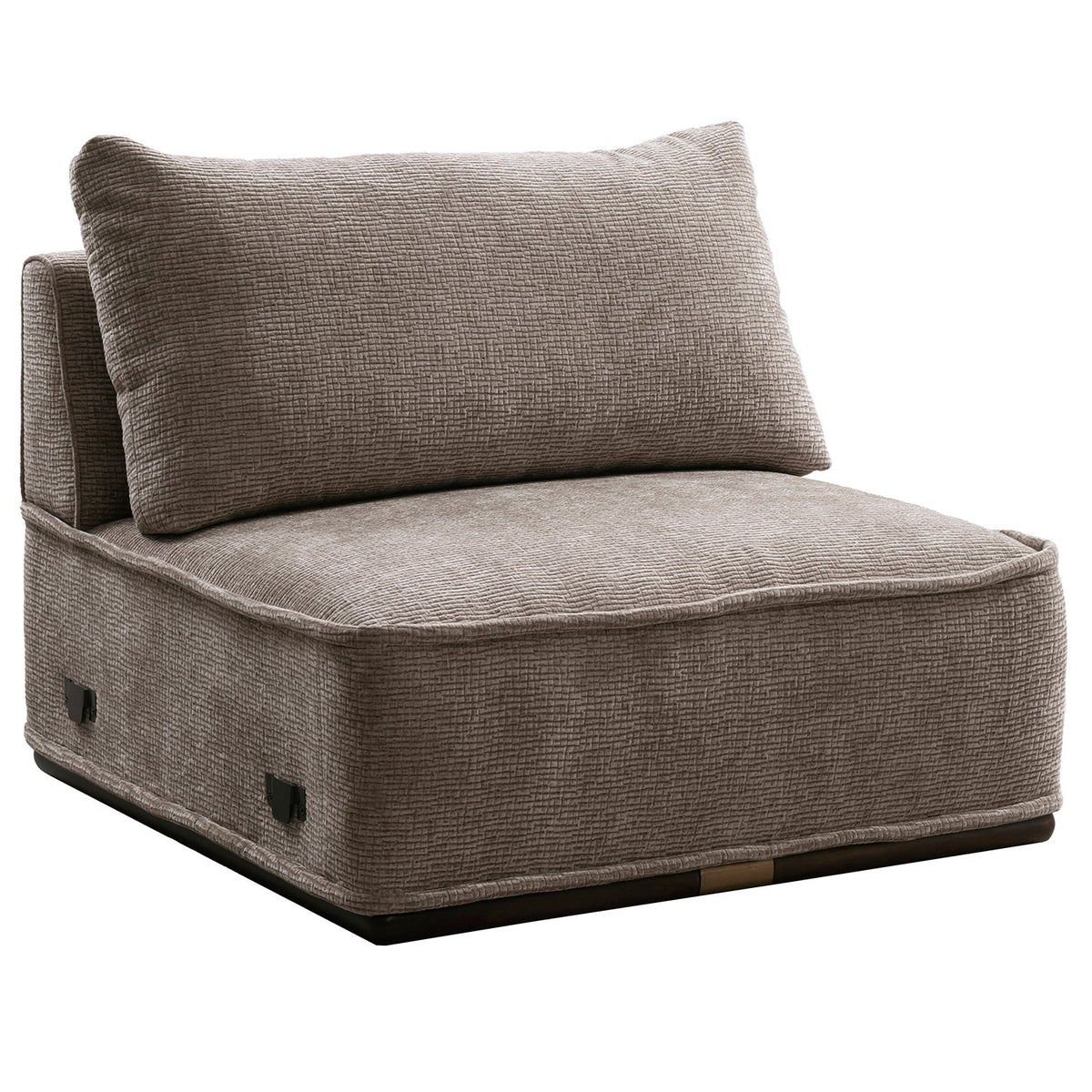 Modern Corduroy Velvet Fabric Modular Armless 1 Seater Sofa CORDY
