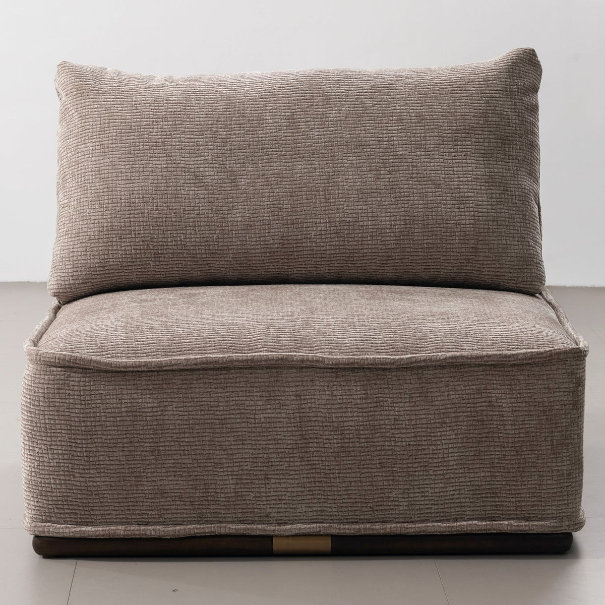 Modern Corduroy Velvet Fabric Modular Armless 1 Seater Sofa CORDY
