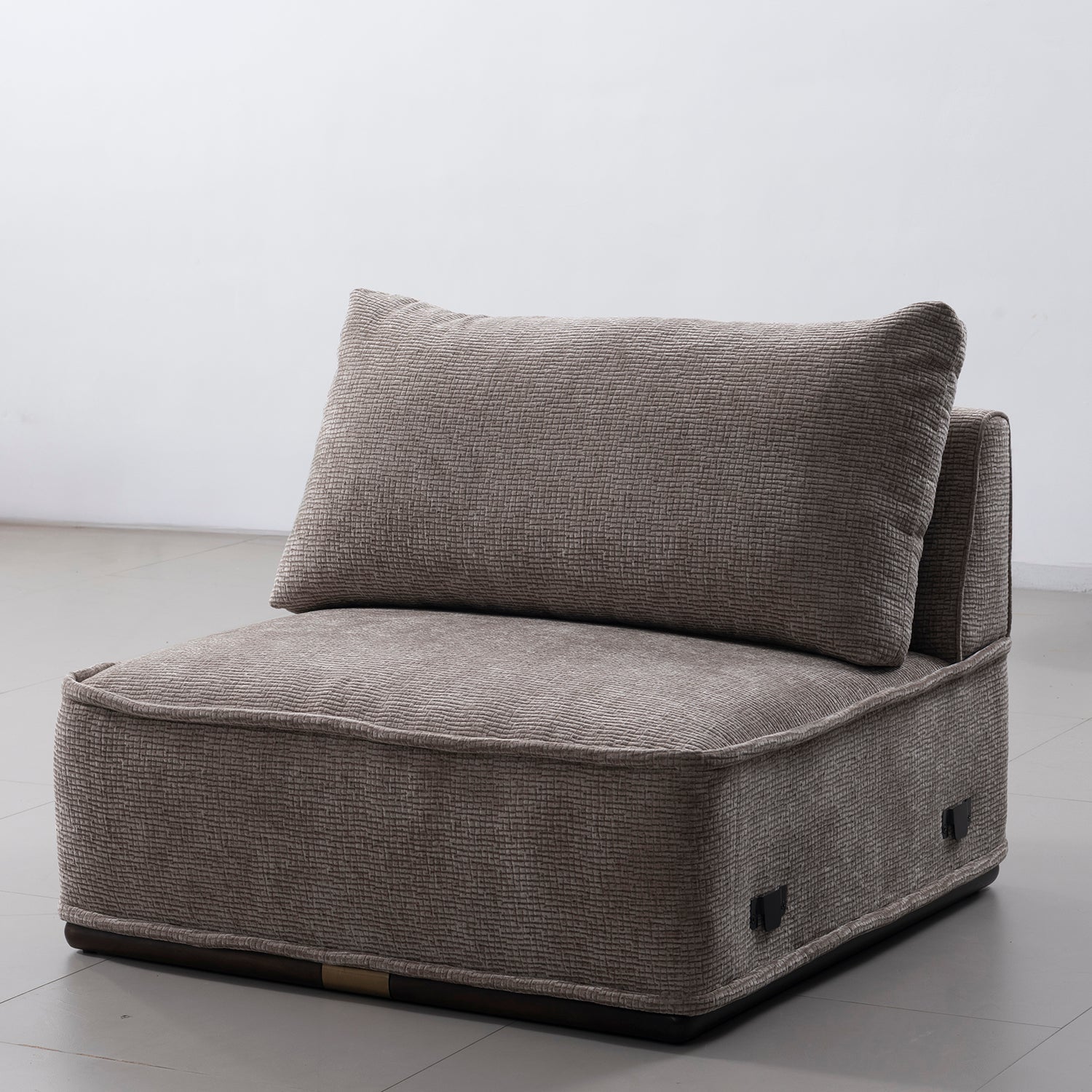 Modern Corduroy Velvet Fabric Modular Armless 1 Seater Sofa CORDY