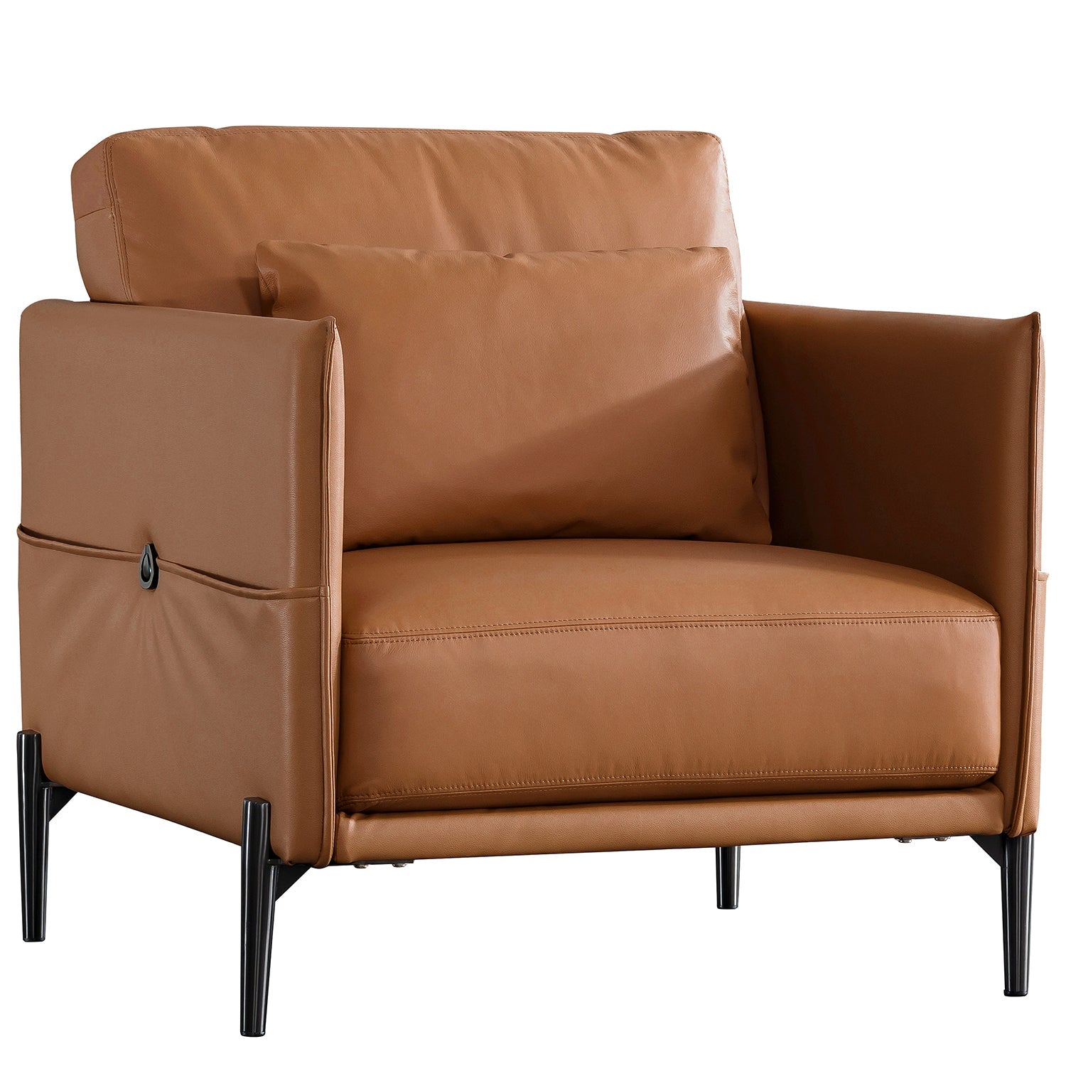 Modern Genuine Leather 1 Seater Sofa DANTE