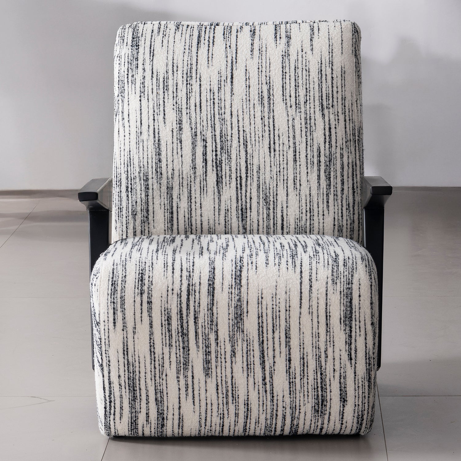 Modern Mixed Weave Fabric 1 Seater Sofa Chair SLANT