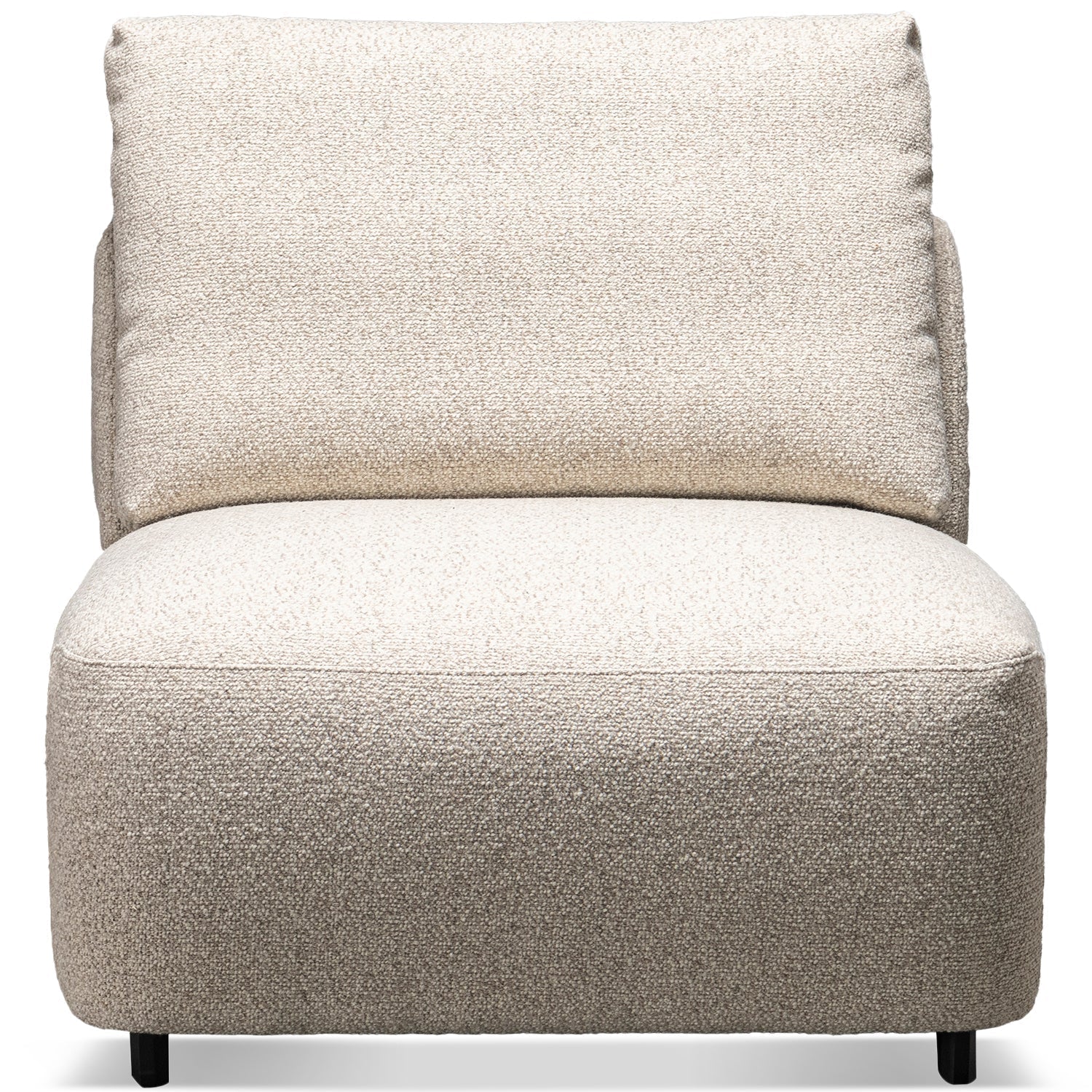 Cream Boucle Fabric Modular L Shape Sectional Sofa SERENE 3+L