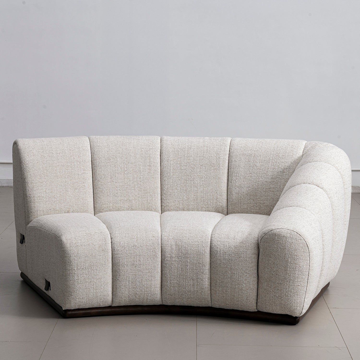 Modern Mixed Weave Fabric Modular Corner 1 Seater Sofa BENTO