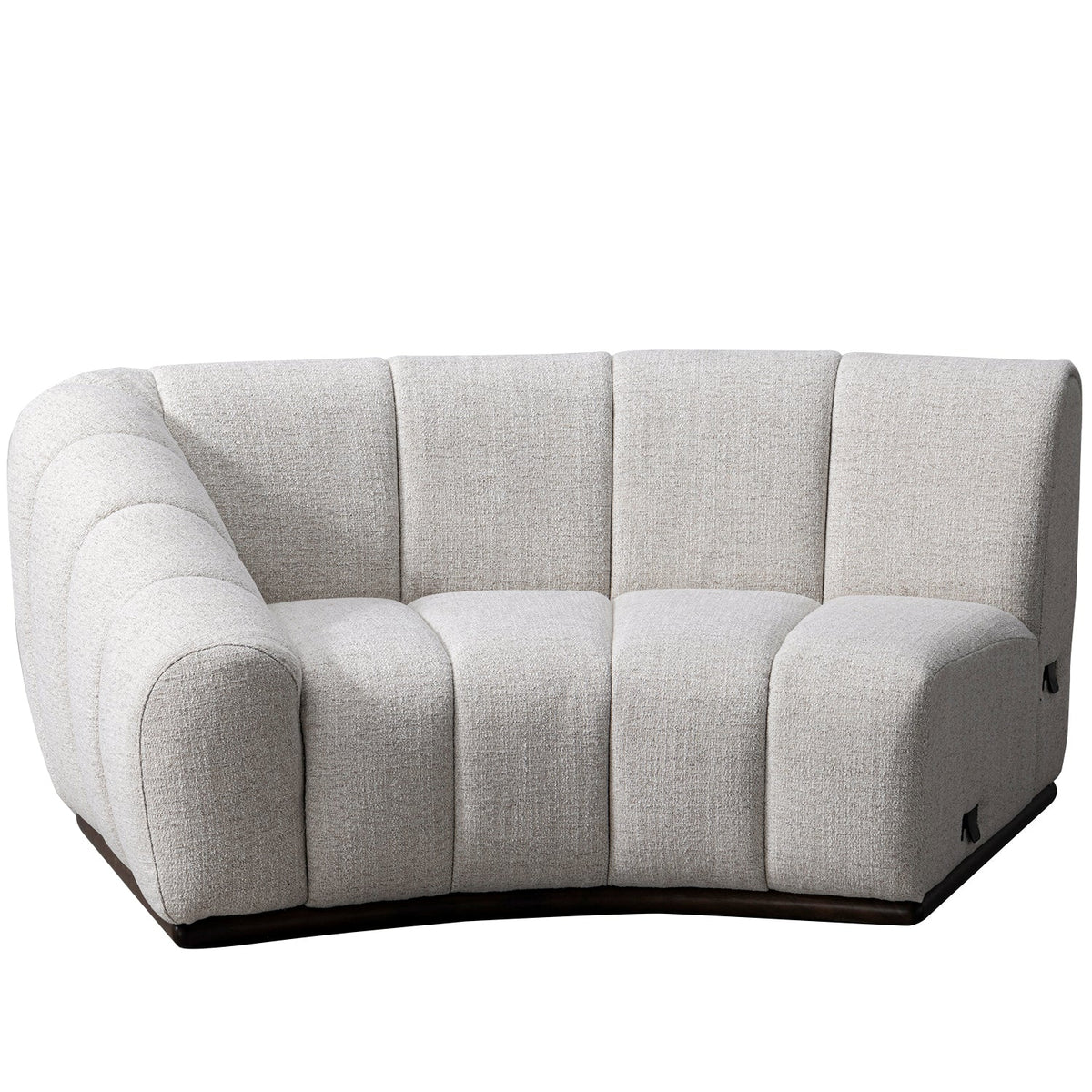 Modern Mixed Weave Fabric Modular Corner 1 Seater Sofa BENTO