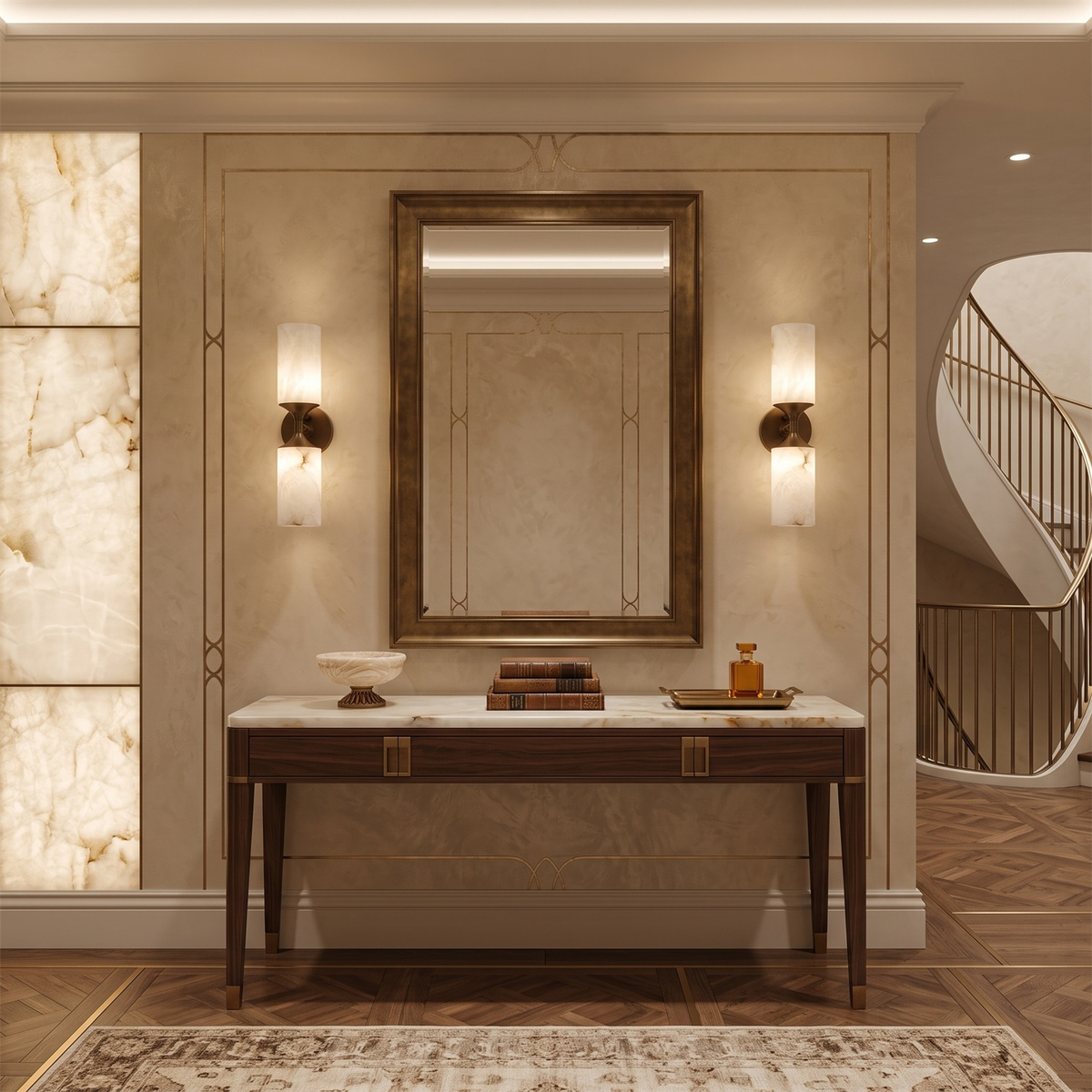 Merrick Alabaster Wall Sconce