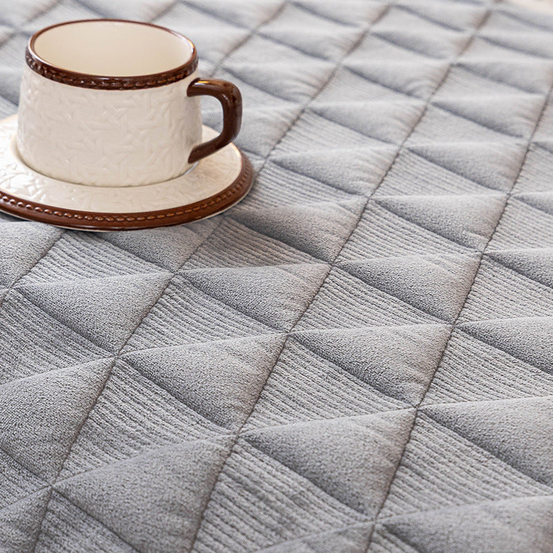 Crystal Velvet Quilted Non-Slip Sofa Mat Couch Protector