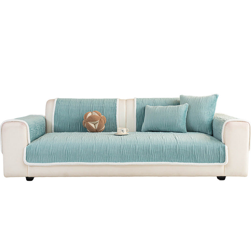 Luxe Crystal Velvet Non-Slip Sofa Mat Couch Protector