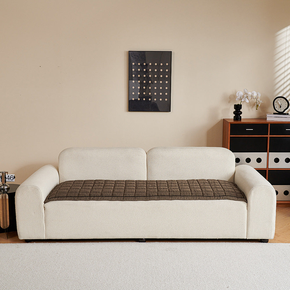 Modern Crinkle Texture Non-Slip Sofa Mat Couch Cover