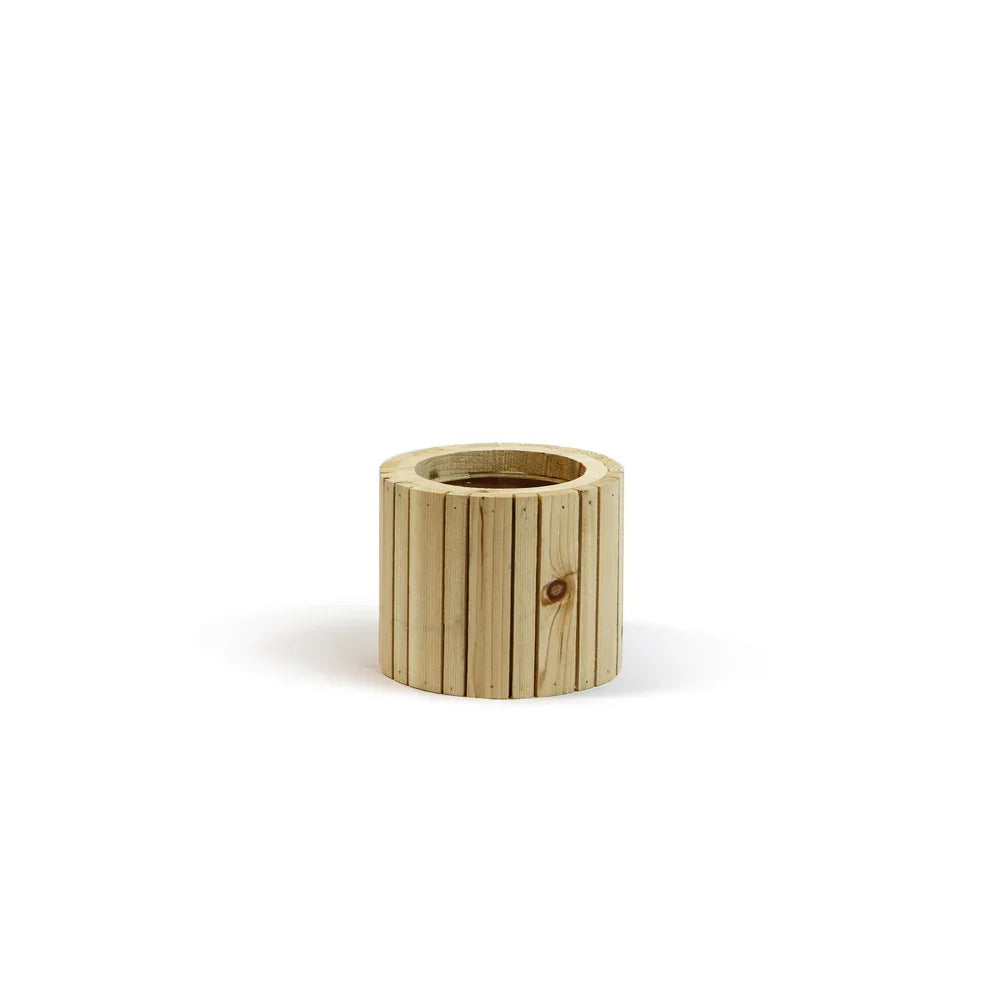 Vertical Slat Wood Box