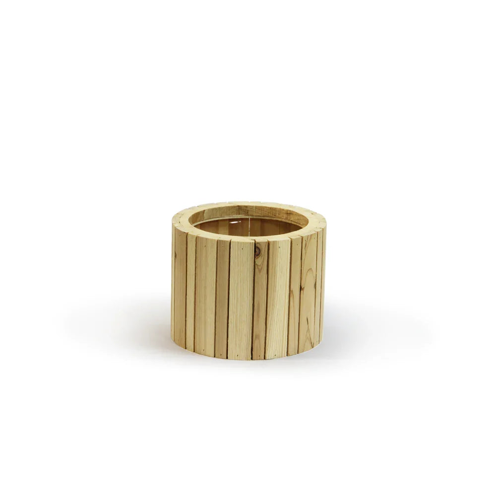 Vertical Slat Wood Box