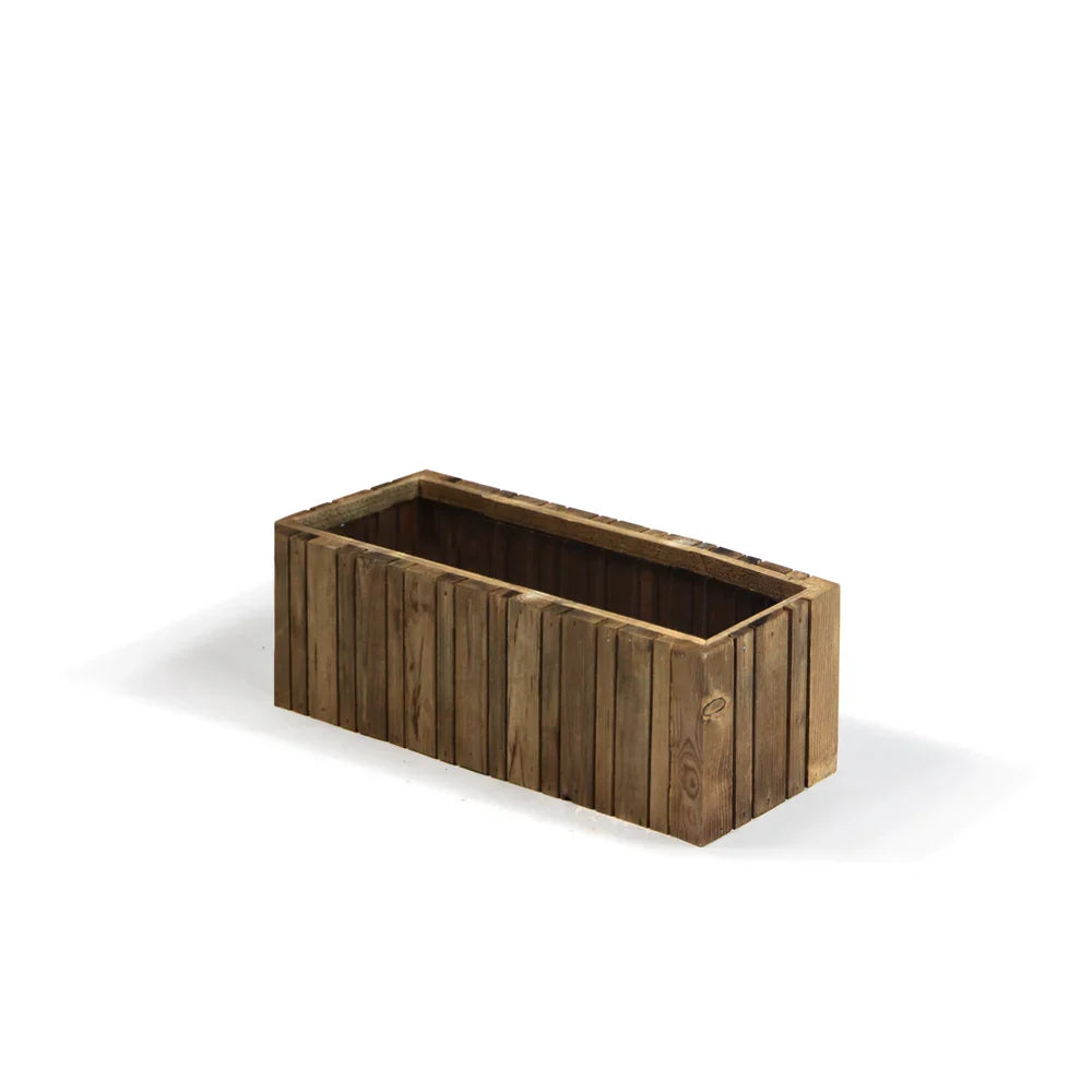 Vertical Slat Wood Box