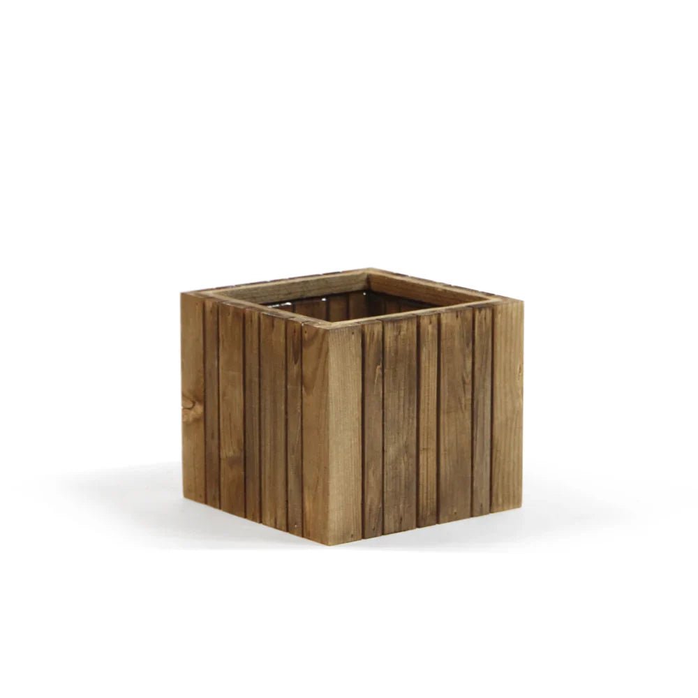 Vertical Slat Wood Box