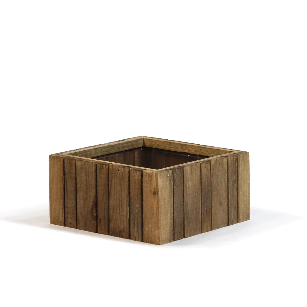 Vertical Slat Wood Box