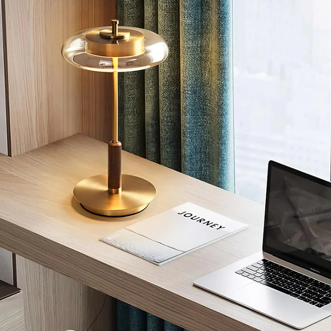 Clarté Nocturne Glass Table Lamp