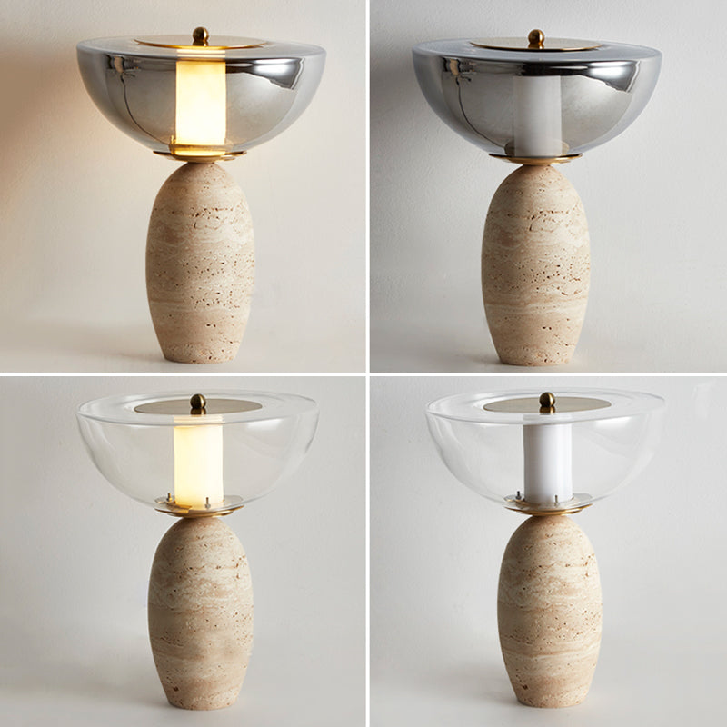 Mariven Travertine Table Lamp