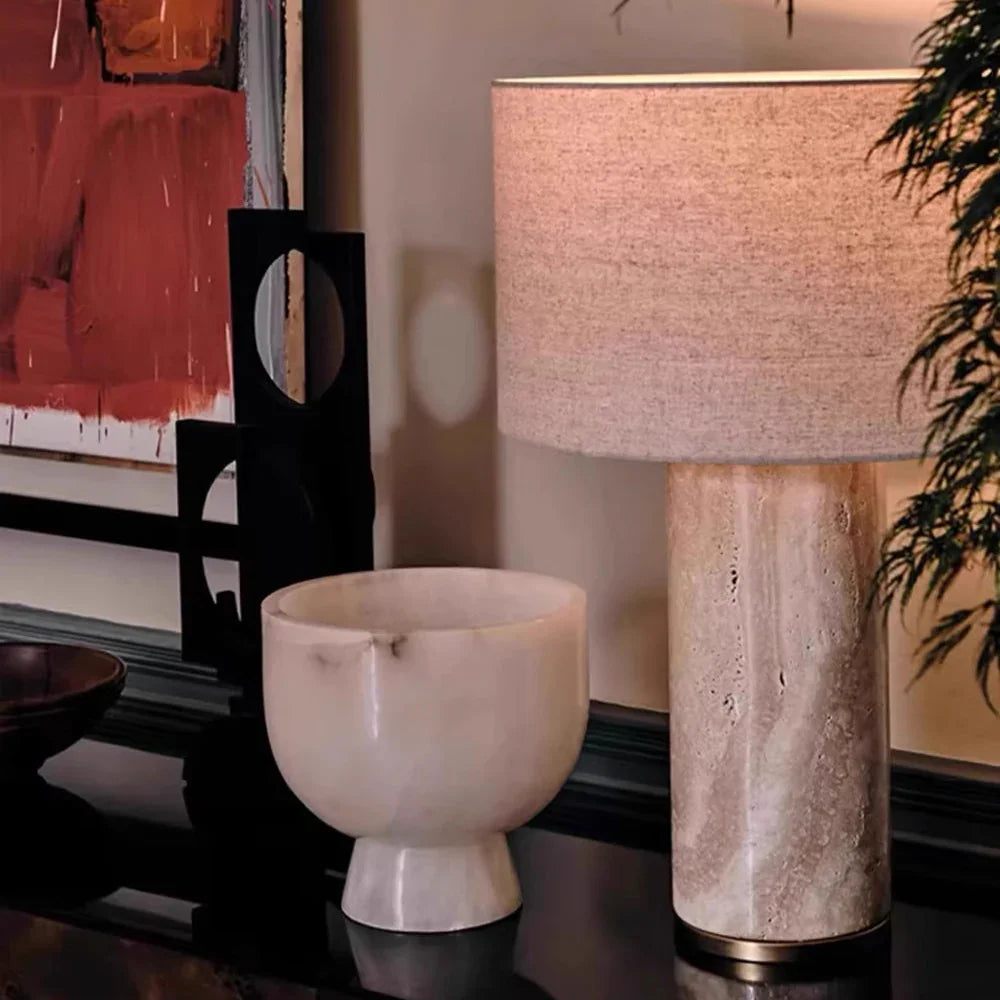 Jeane Cave Stone Table Lamp