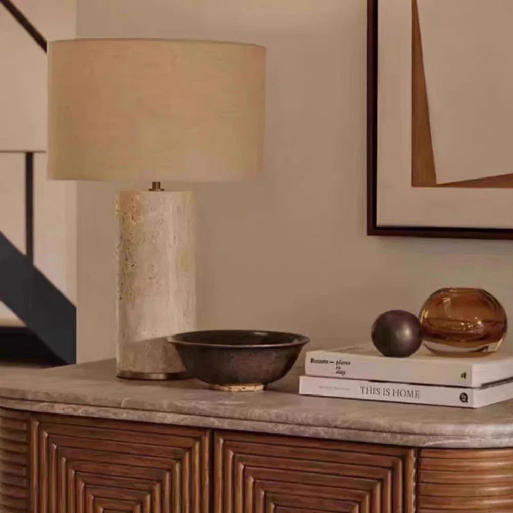 Jeane Cave Stone Table Lamp