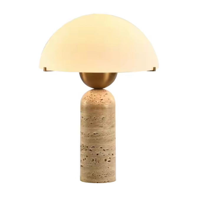 Oda Travertine Table Lamp