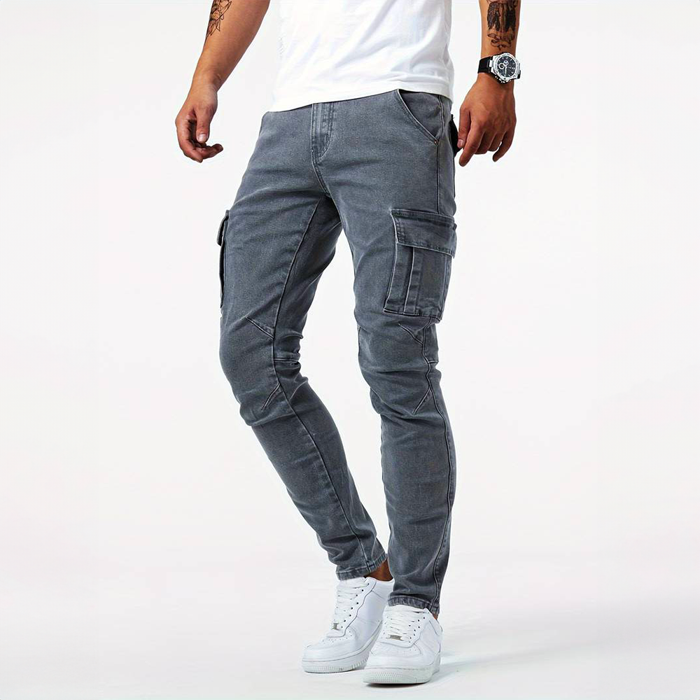 Leon Stretch Cargo Denim for Men