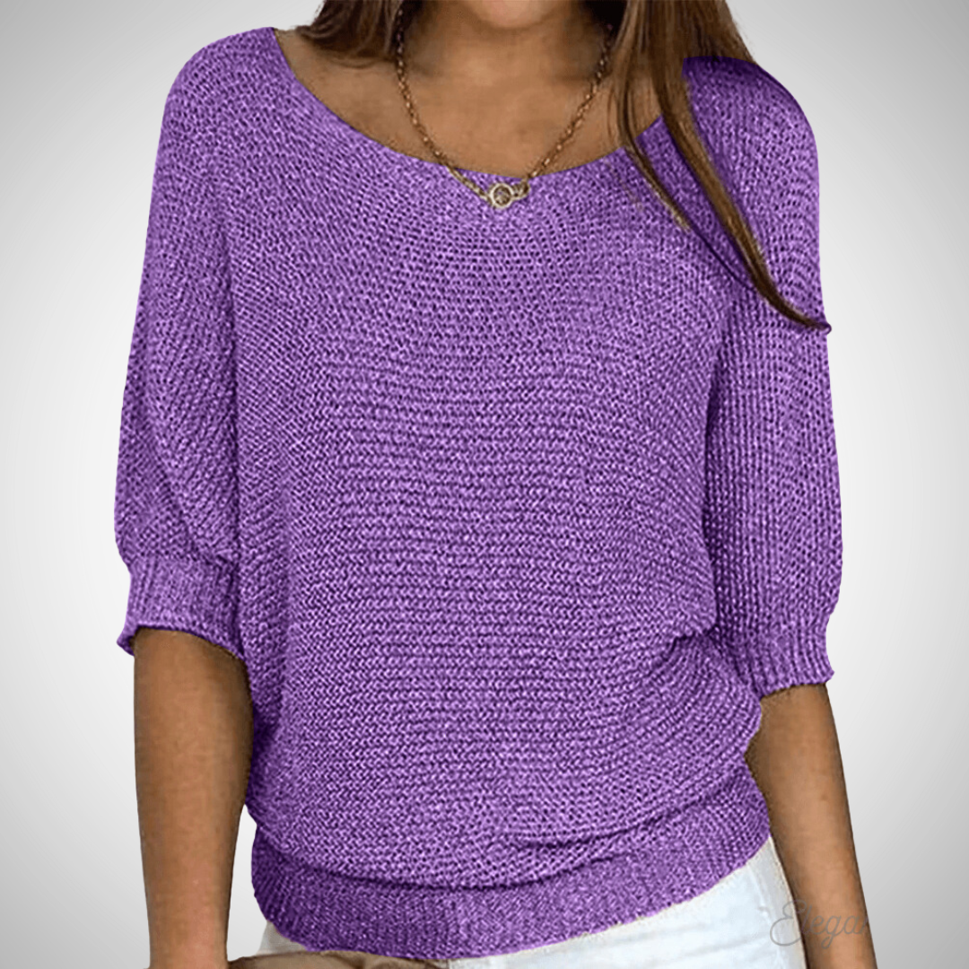 Sapphire Breezy Knit Sweater for Women