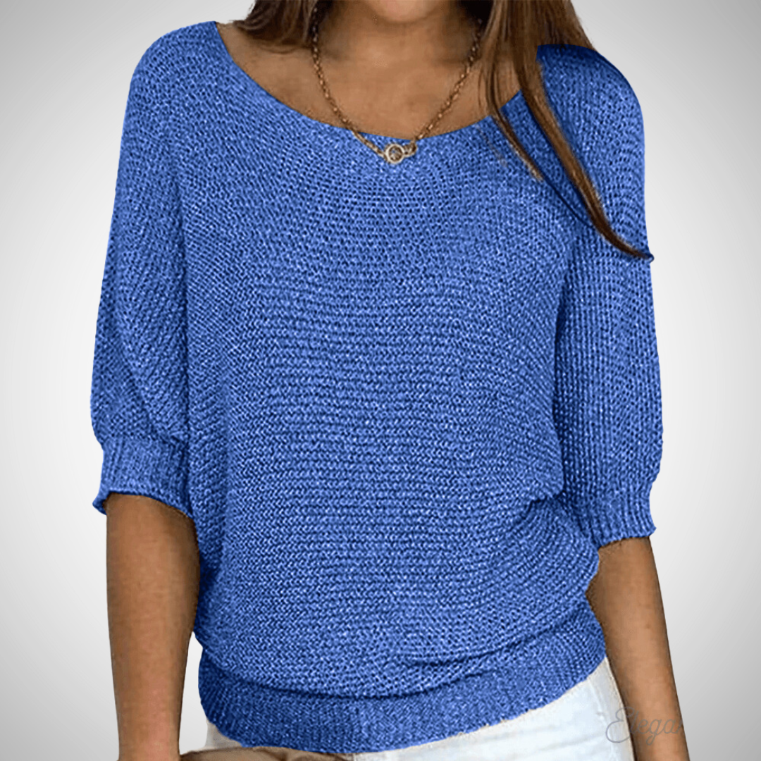 Sapphire Breezy Knit Sweater for Women