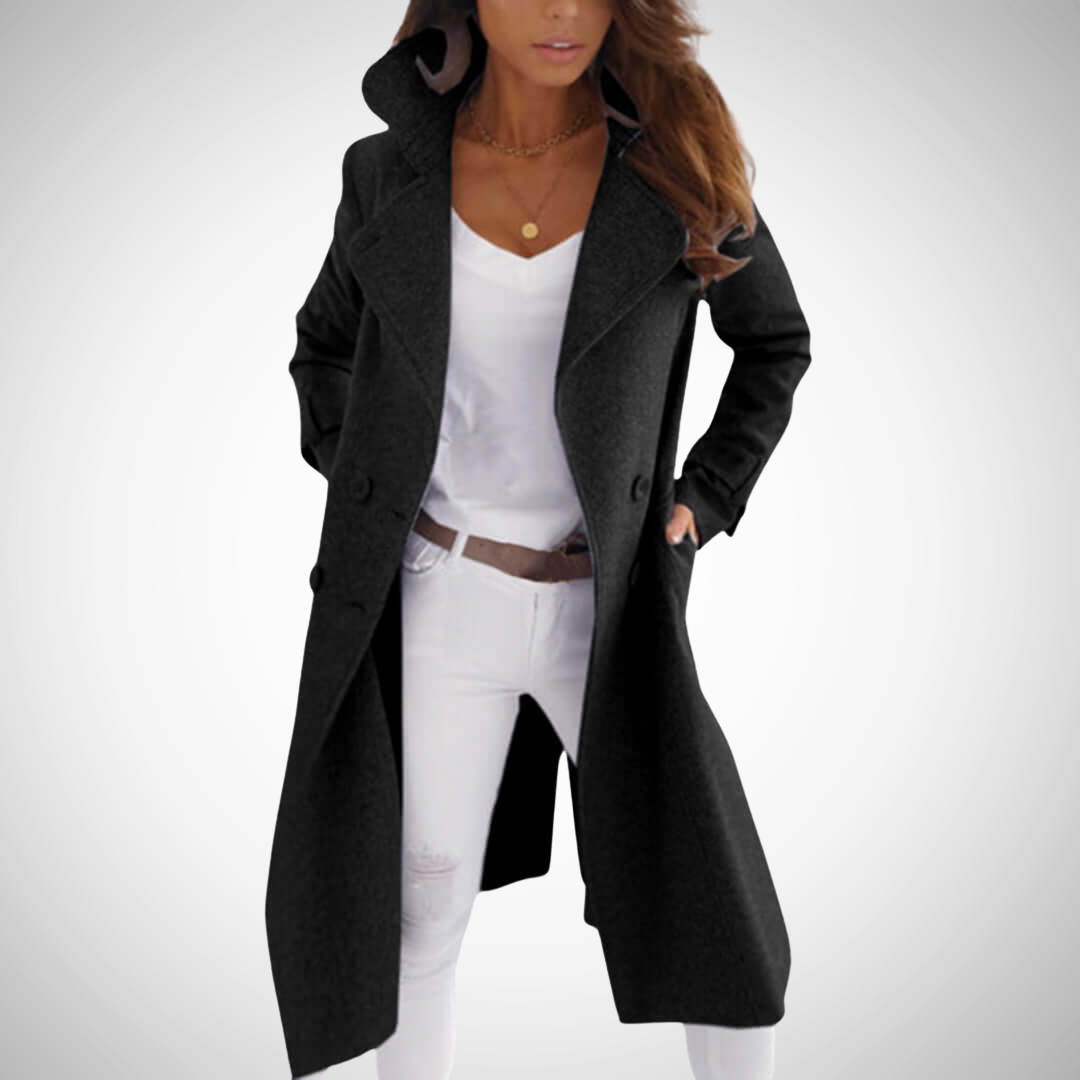 Elizabeth Long Chic Coat for Women