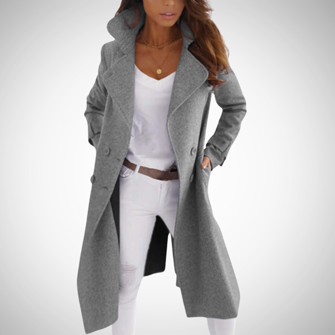Elizabeth Long Chic Coat for Women