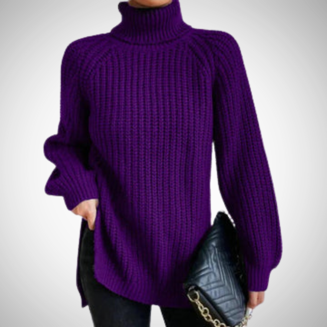 Ivy Knitted Turtleneck Sweater for Women