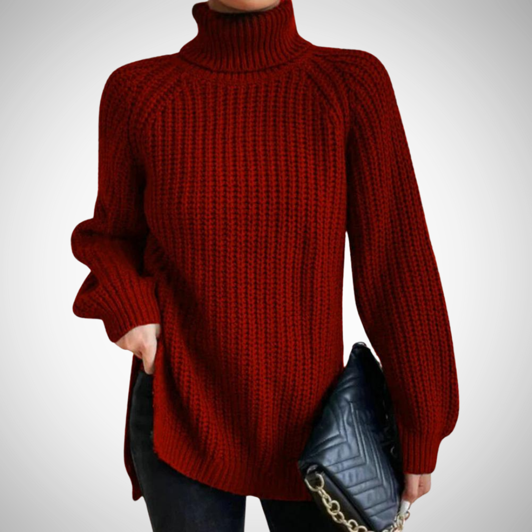 Ivy Knitted Turtleneck Sweater for Women