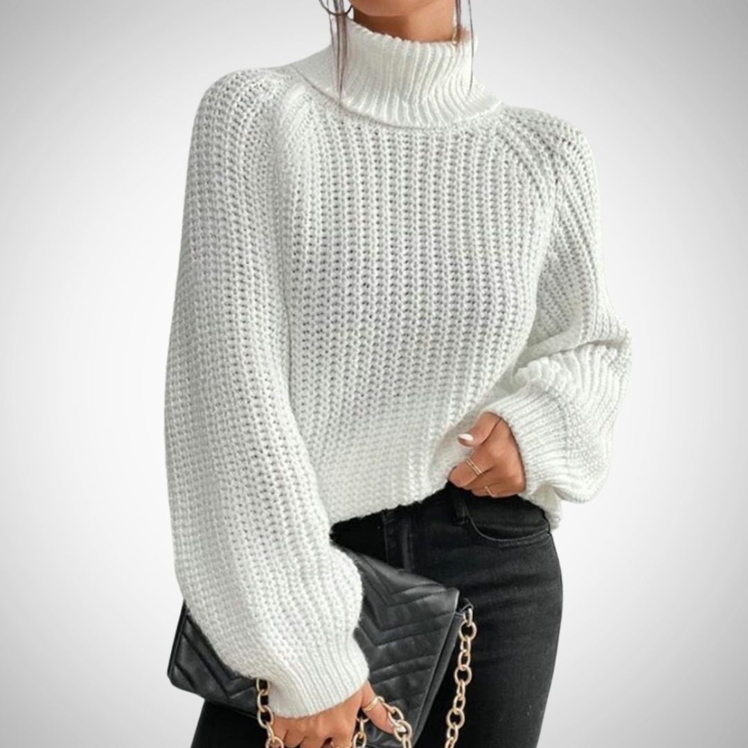 Ivy Knitted Turtleneck Sweater for Women