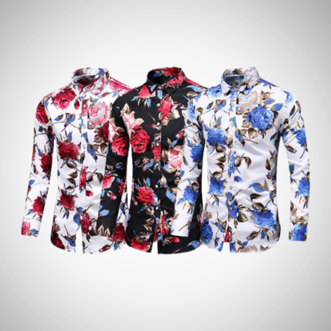 Chemise fleurie Adrian pour homme
