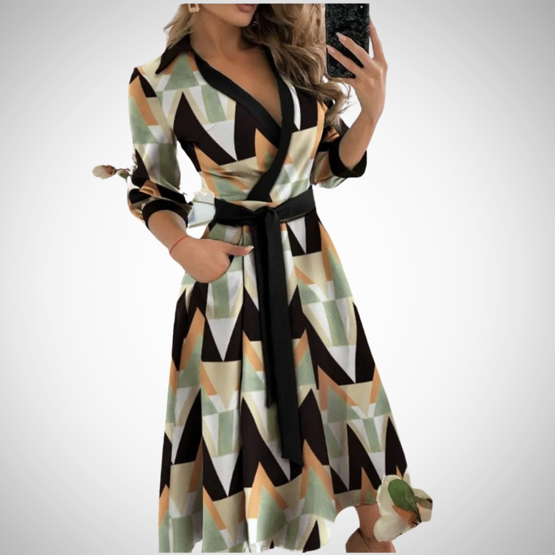 Chona Elegant Wrap Dress for Women