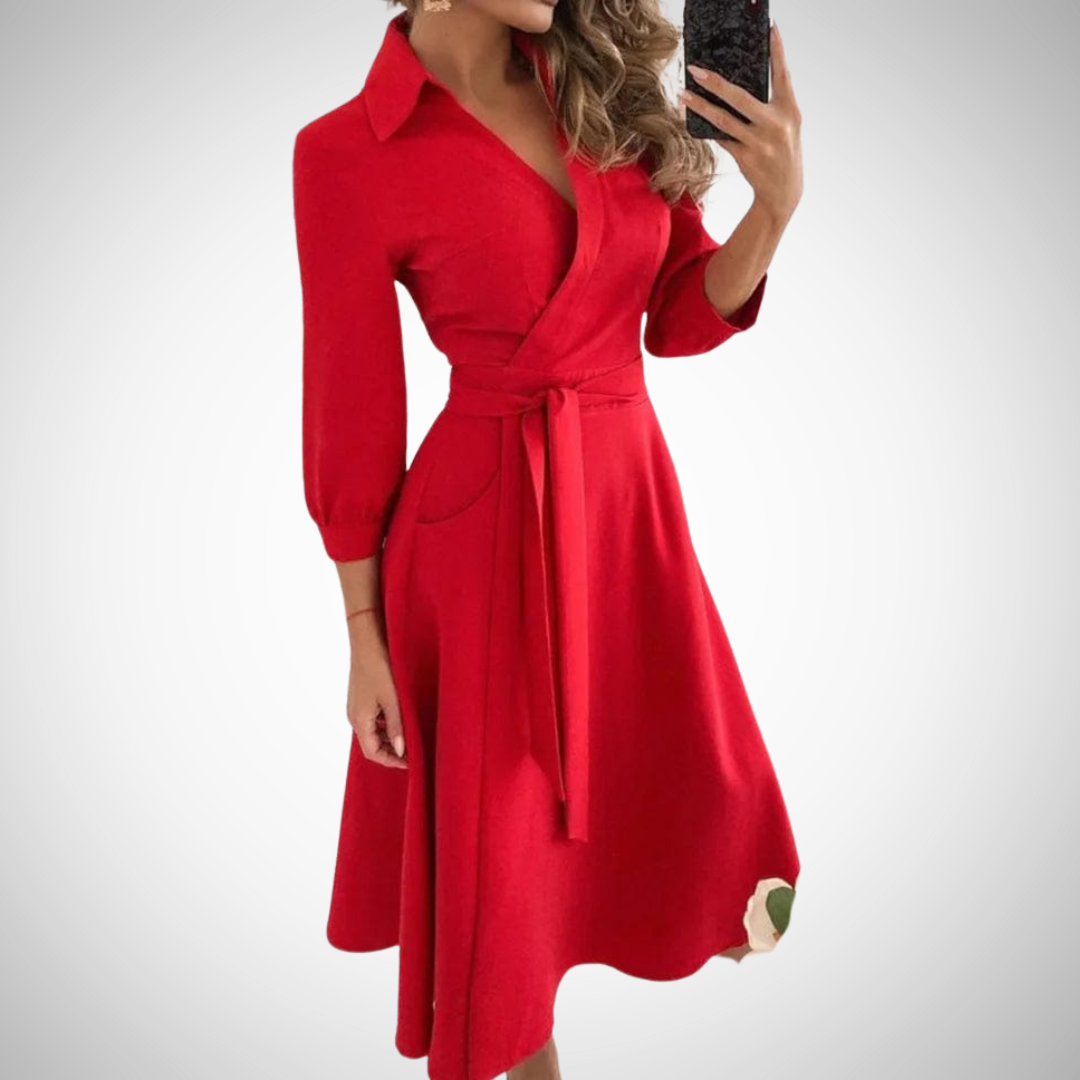 Chona Elegant Wrap Dress for Women