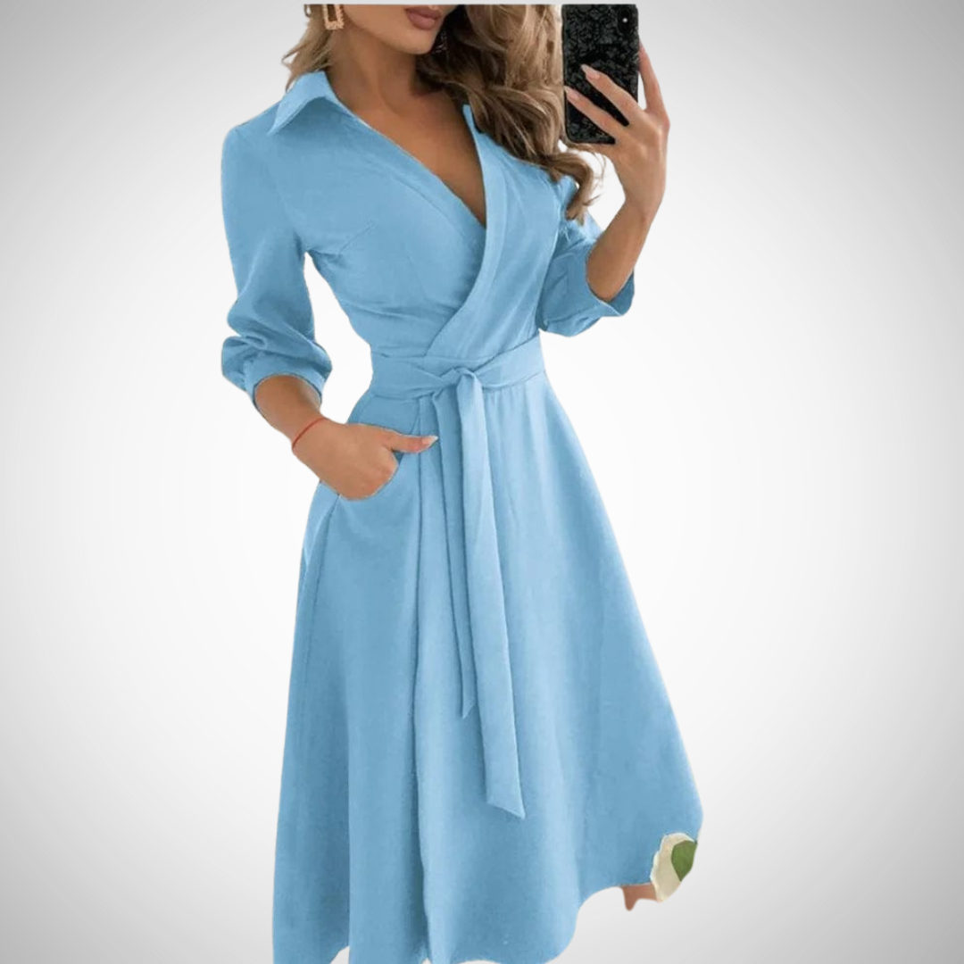Chona Elegant Wrap Dress for Women