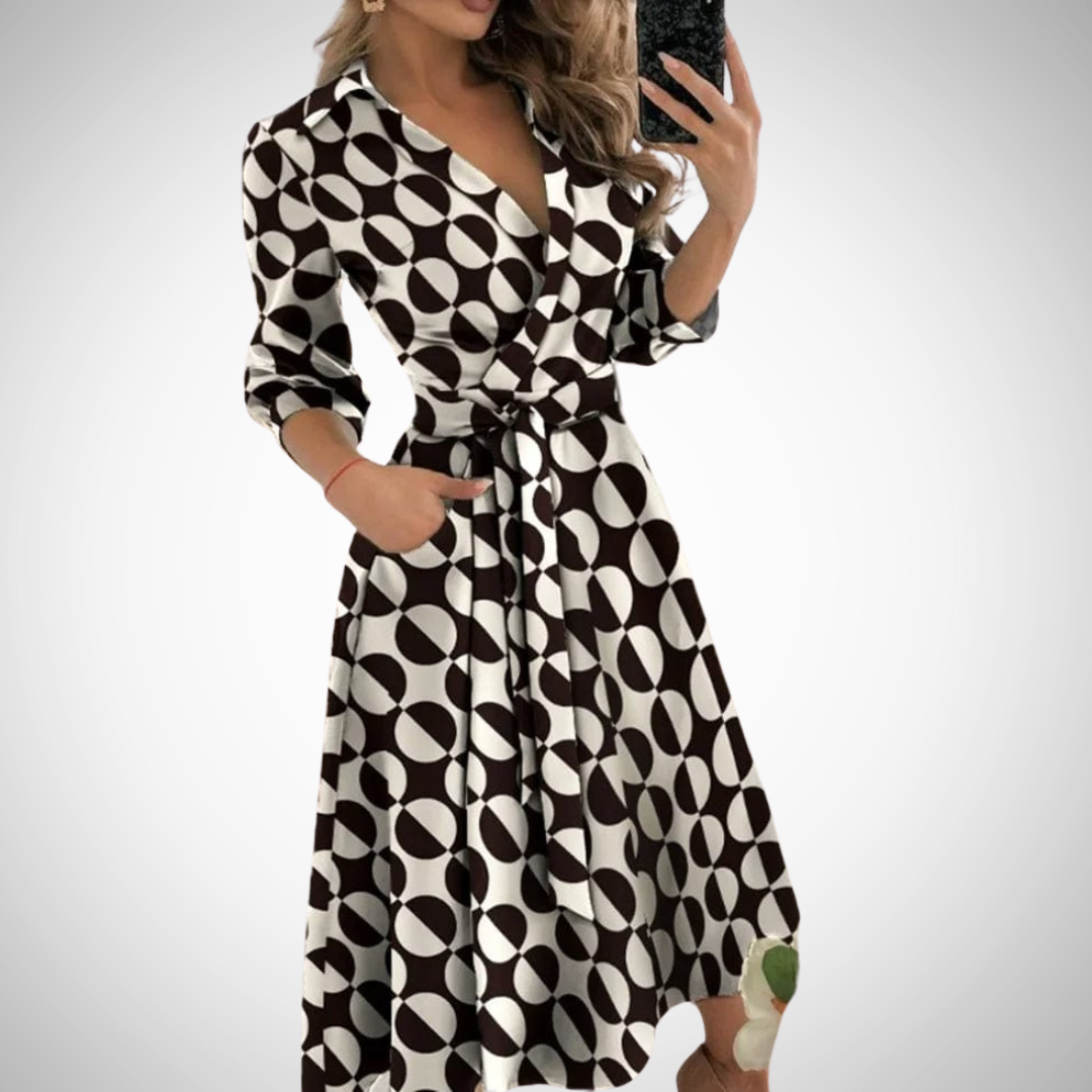 Chona Elegant Wrap Dress for Women