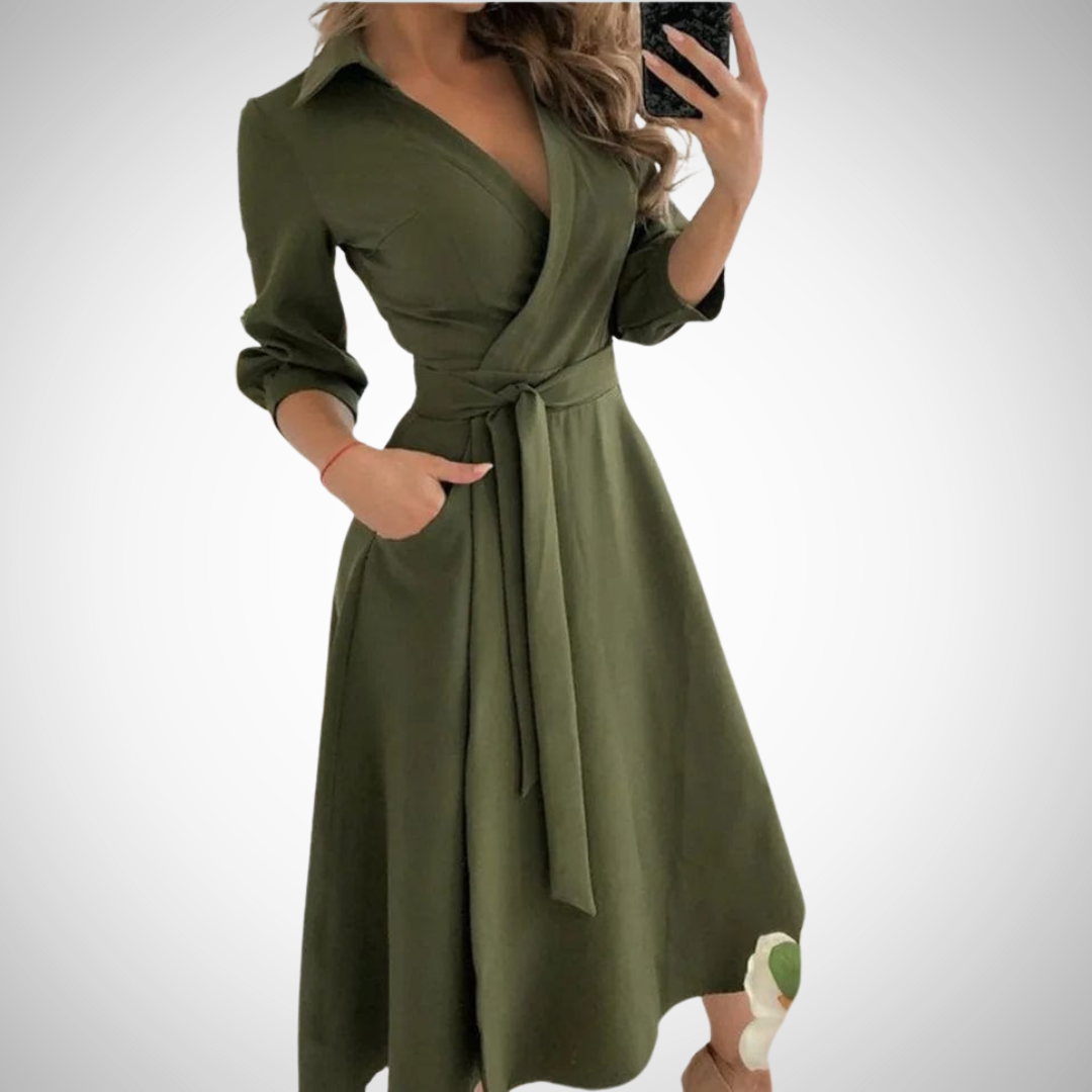 Chona Elegant Wrap Dress for Women