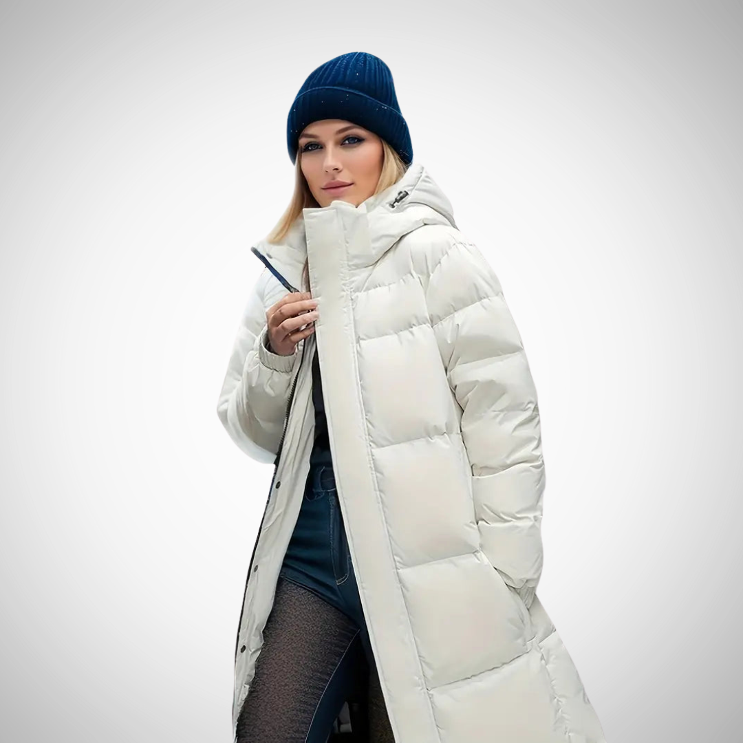 Manteau d'hiver matelassé long Lilia pour femme