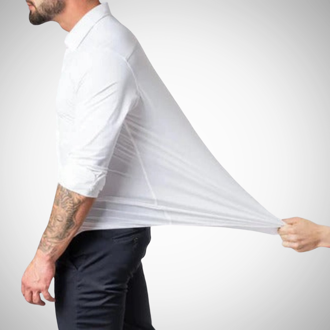 Chemise unie à manches longues Rodel pour homme