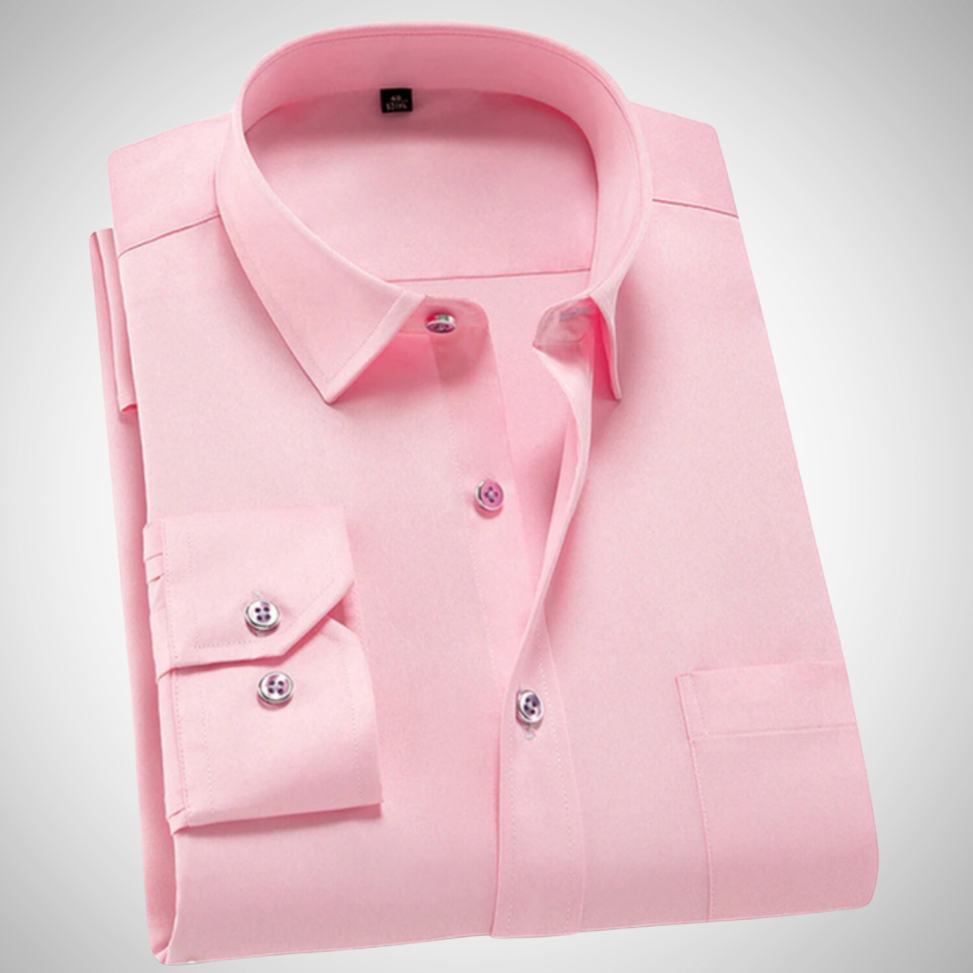 Chemise unie à manches longues Rodel pour homme