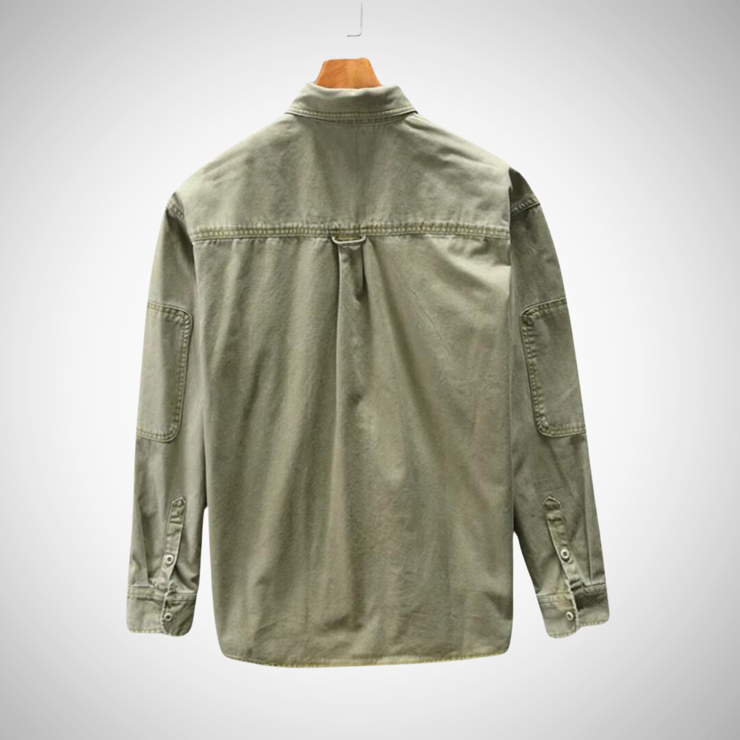 Chemise à manches longues en coton Junnie pour homme