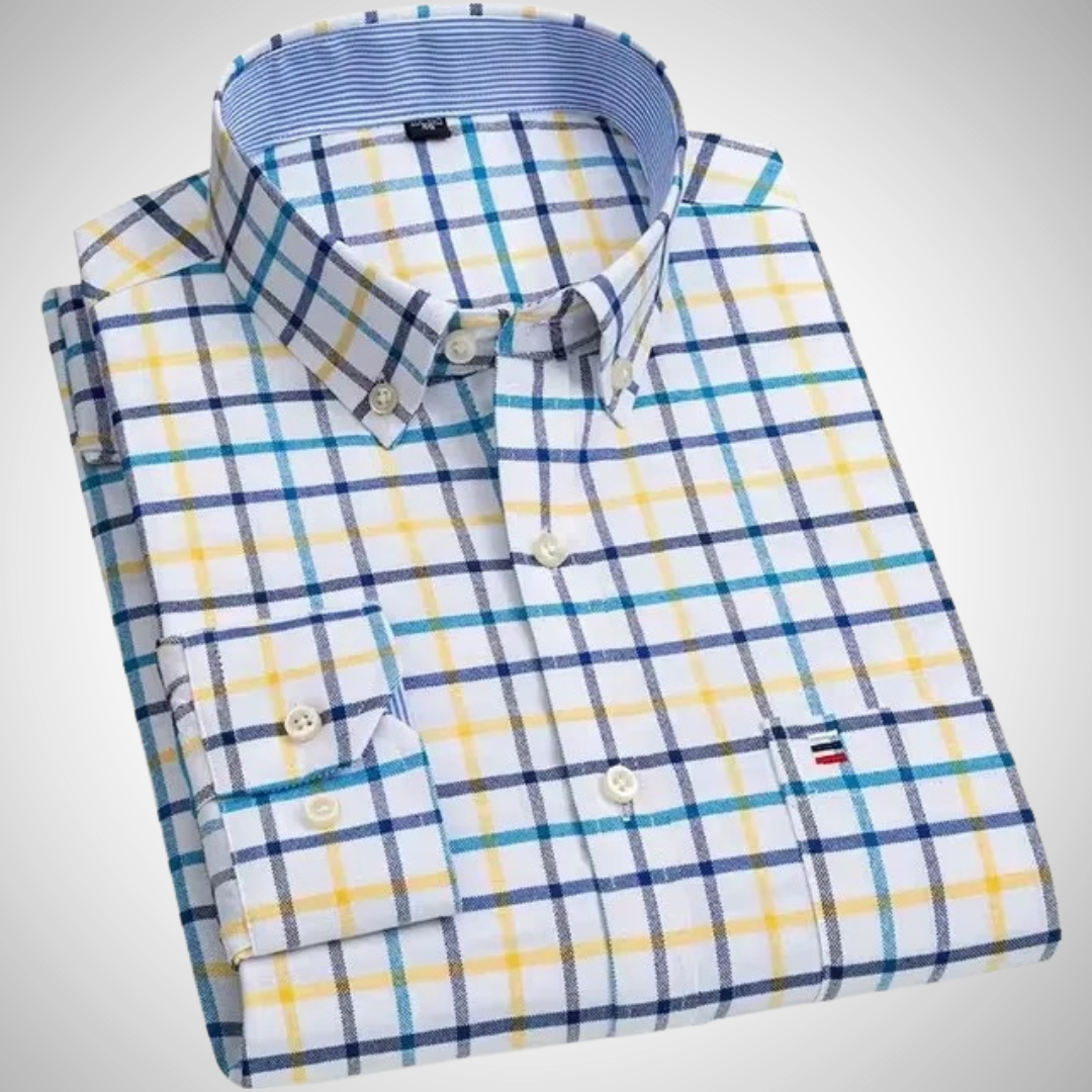 Kurt Checked Long Sleeve Shirt with Chest Pocket | Ideal for All Seasons for Men