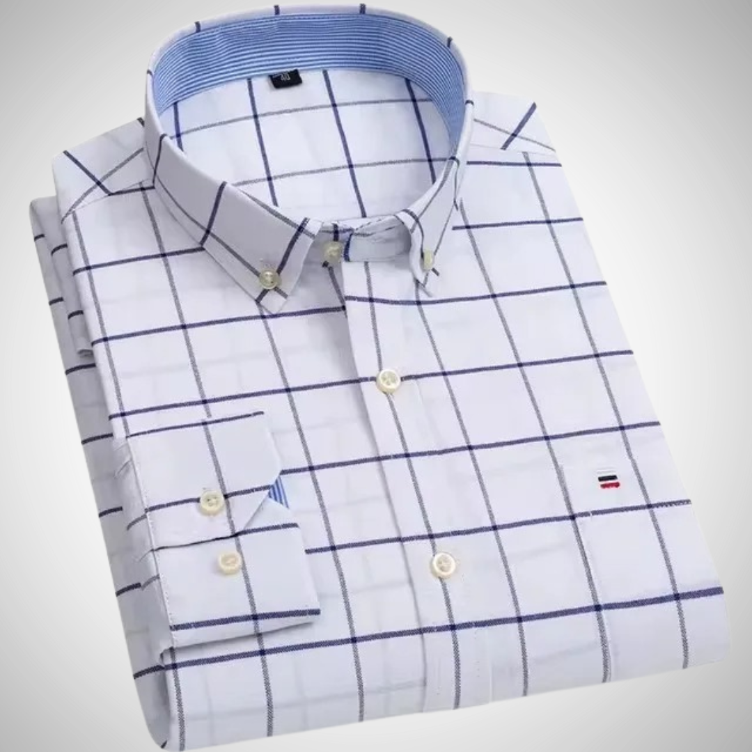 Kurt Checked Long Sleeve Shirt with Chest Pocket | Ideal for All Seasons for Men