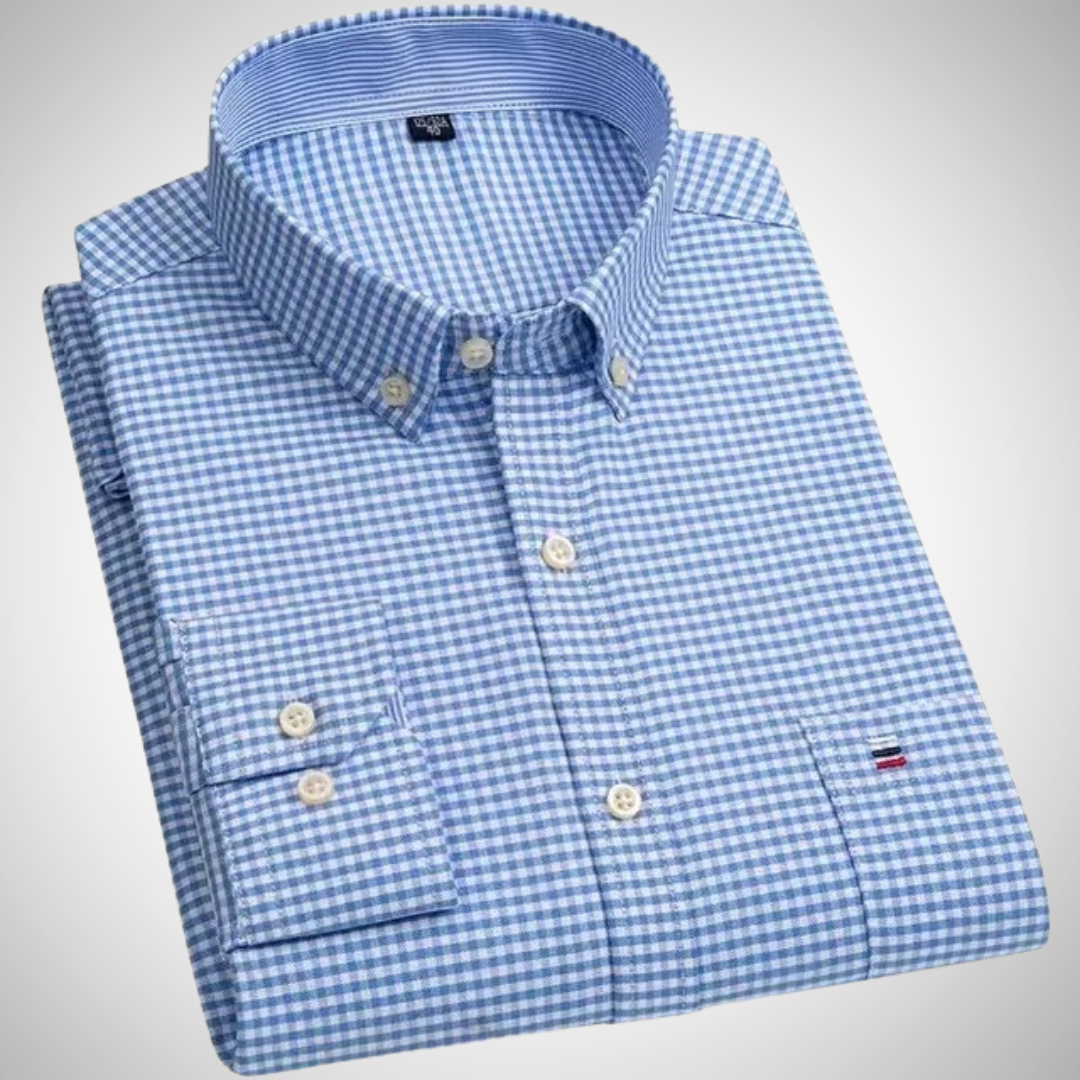Kurt Checked Long Sleeve Shirt with Chest Pocket | Ideal for All Seasons for Men