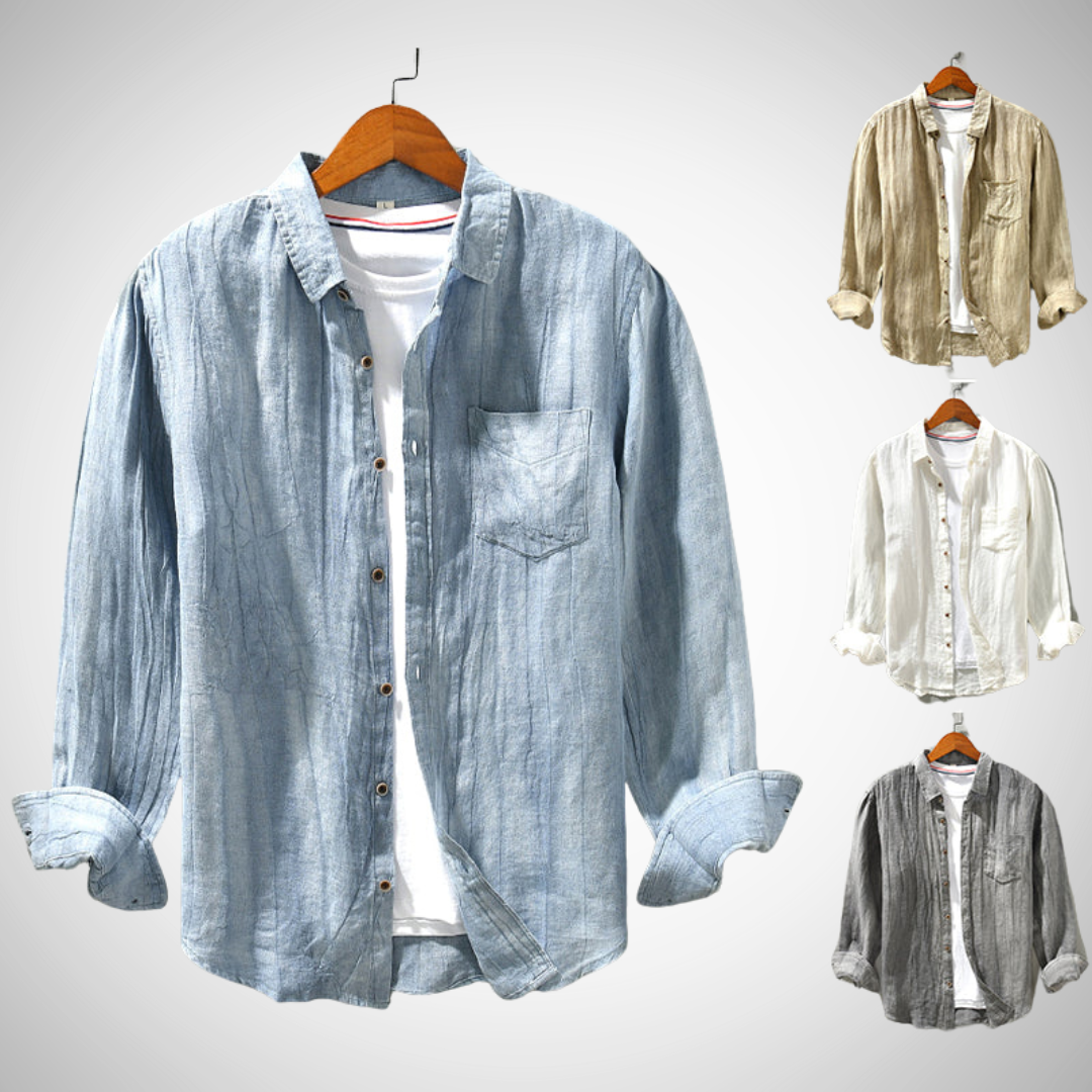 Chemise de printemps en lin Lech pour homme