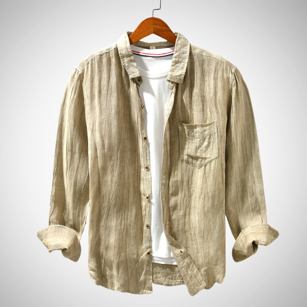 Chemise de printemps en lin Lech pour homme