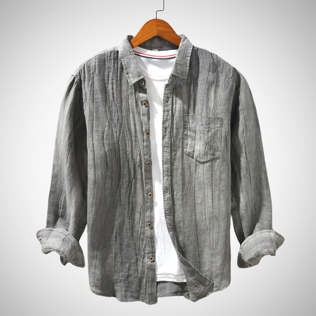 Chemise de printemps en lin Lech pour homme