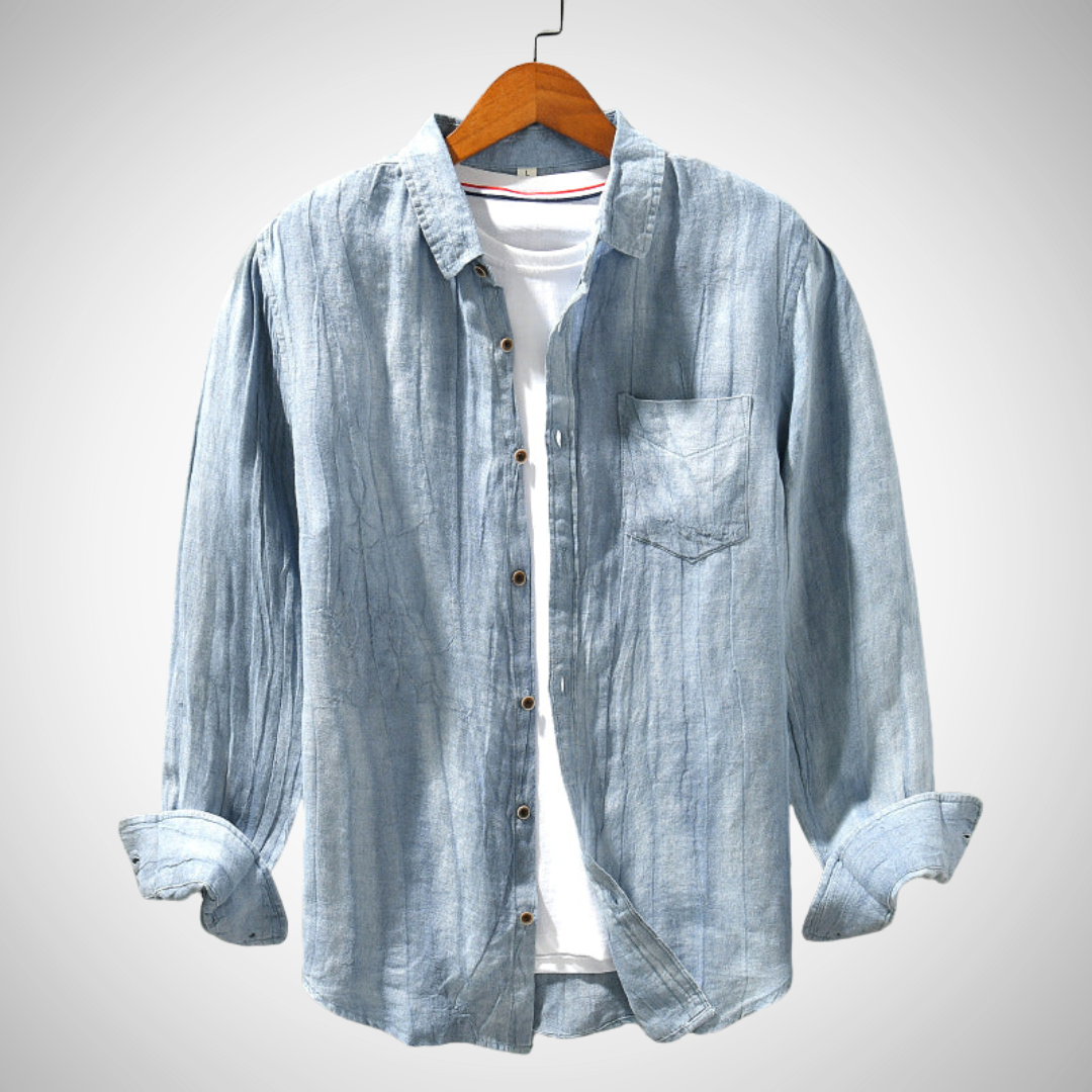 Chemise de printemps en lin Lech pour homme