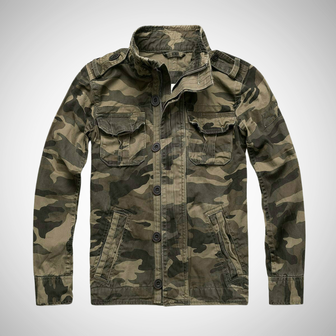 Mike Military Fall Camo Jacket for Men